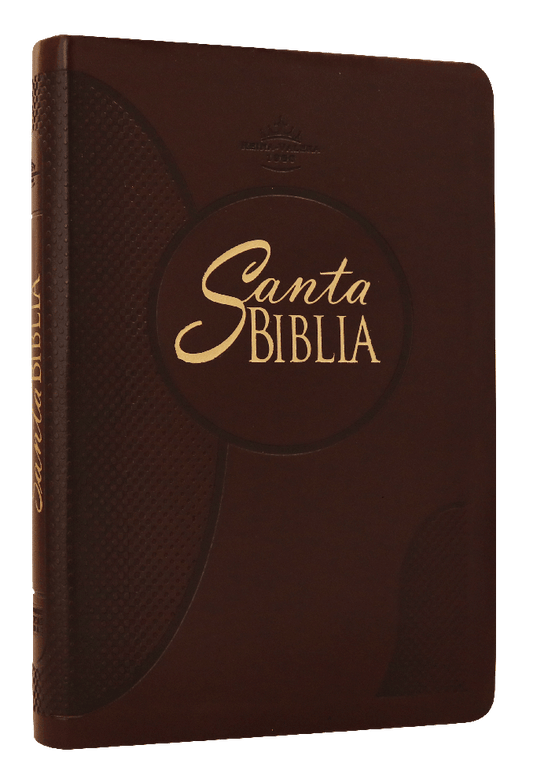 Biblia Reina Valera 1960 Mediana Letra Grande Imitación Piel Café