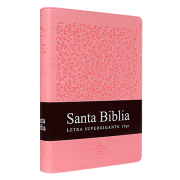 Biblia Reina Valera 1960 Grande Letra Supergigante Imitación Piel Rosa