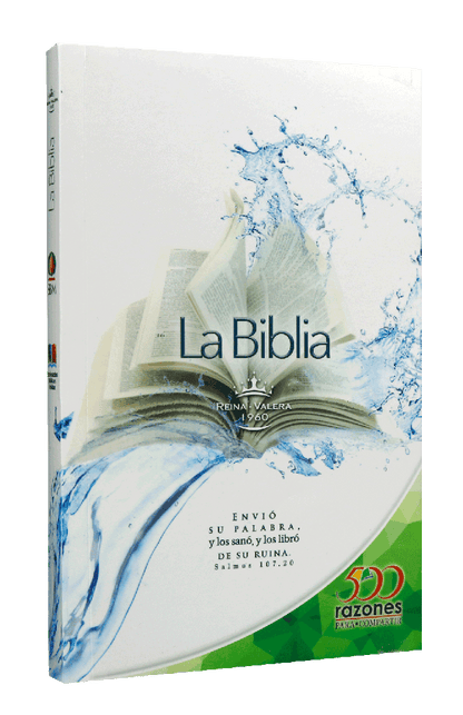 Biblia Misionera 500 Razones Reina Valera 1960 Mediana Letra Chica Tapa Rústica