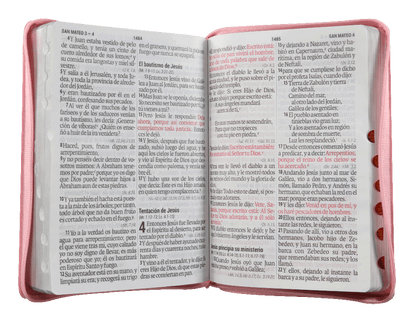 Biblia Reina Valera 1960 Grande Letra Supergigante Imitación Piel Rosa Fucsia