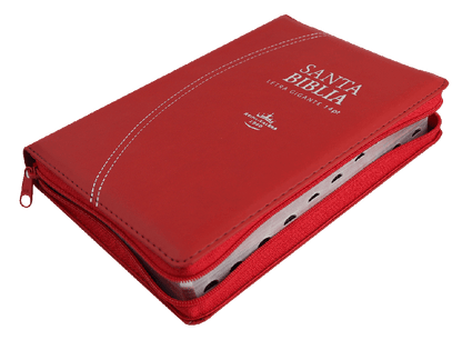 Biblia Reina Valera 1960 Mediana Letra Gigante Imitación Piel Rojo