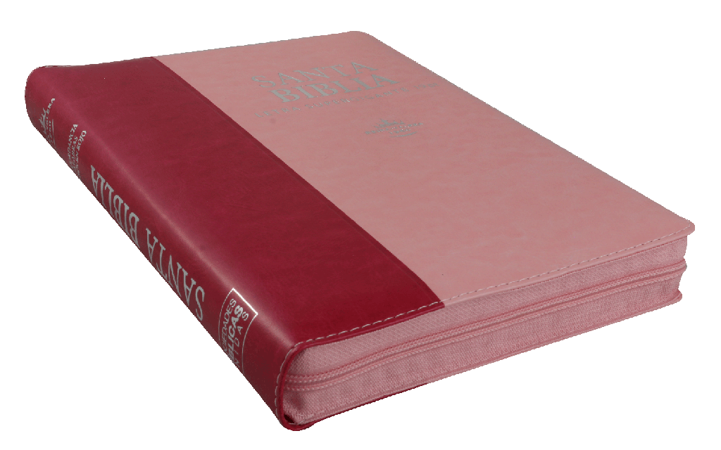 Biblia Reina Valera 1960 Grande Letra Supergigante Imitación Piel Rosa Fucsia