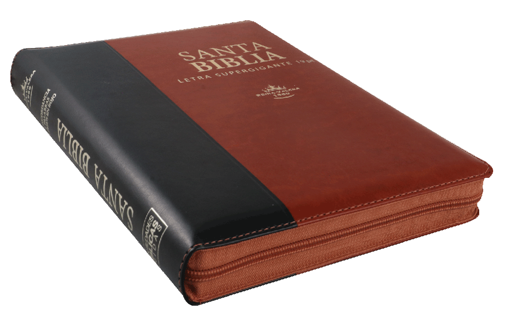 Biblia Reina Valera 1960 Grande Letra Supergigante Imitación Piel Marrón Café