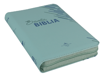 Biblia Reina Valera 1960 Mediana Letra Grande Imitación Piel Verde Código QR