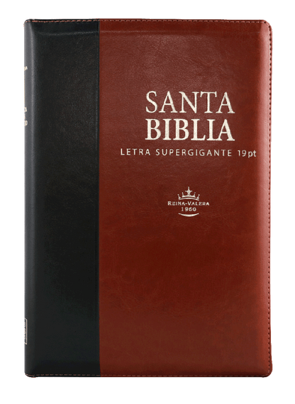 Biblia Reina Valera 1960 Grande Letra Supergigante Imitación Piel Marrón Café