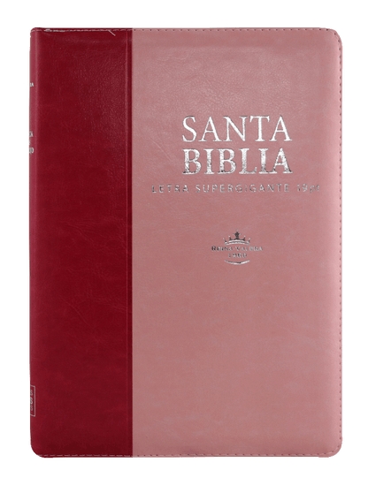 Biblia Reina Valera 1960 Grande Letra Supergigante Imitación Piel Rosa Fucsia