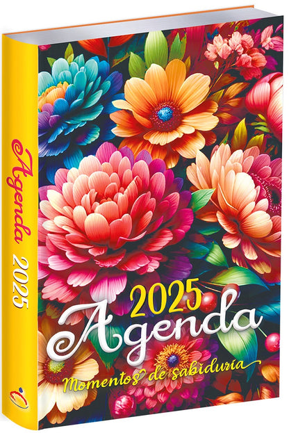 Agenda 2025 con versículos bíblicos para mujer